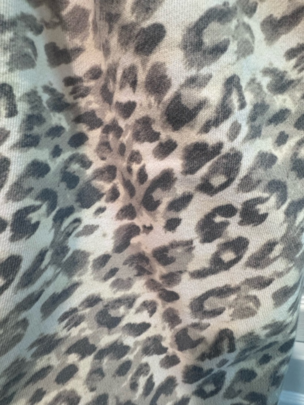 aerie Street Trouser Leopard Wide Leg Sweatpants - Picture 4 of 5